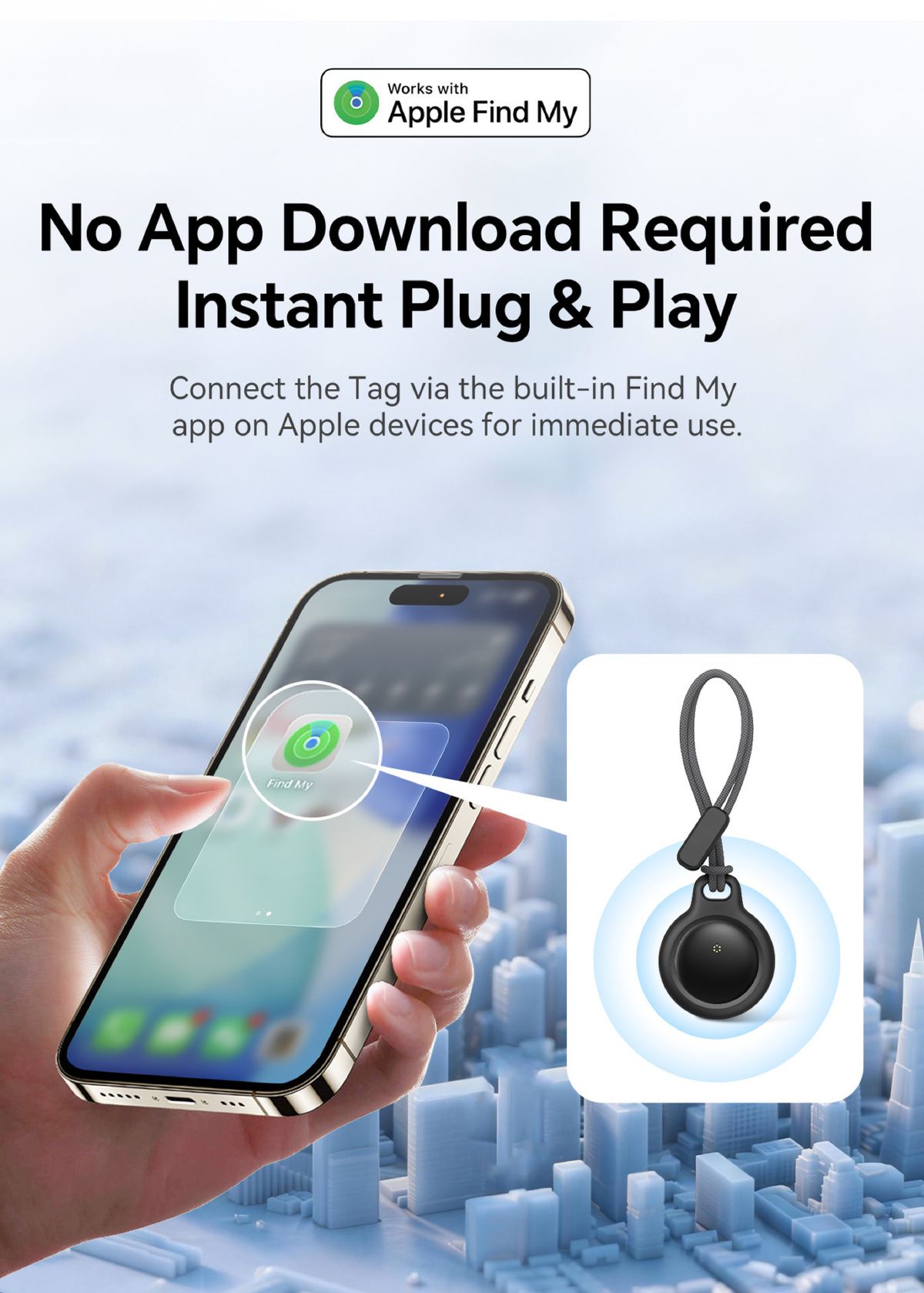 Findmy smart waterproof GPS tracker locator device