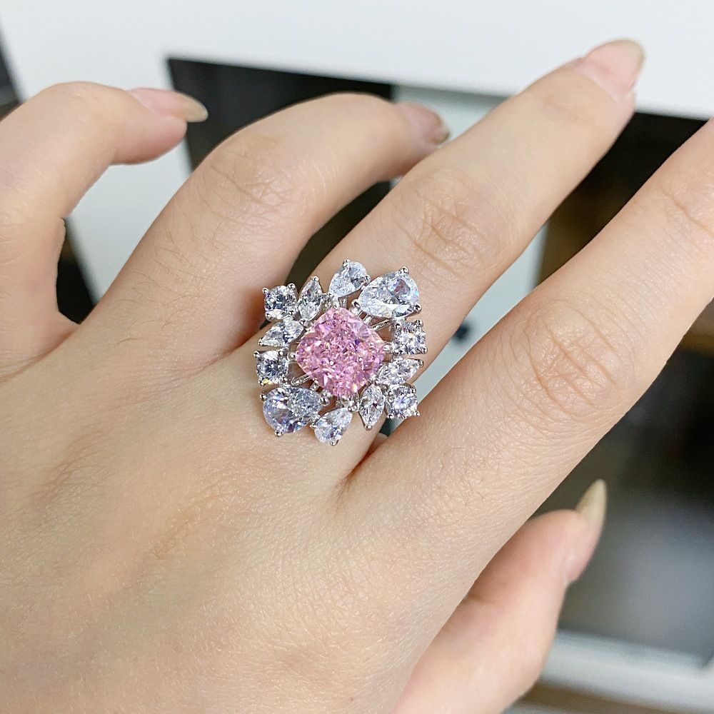 S925 Silberring mit Aquamarin Damen