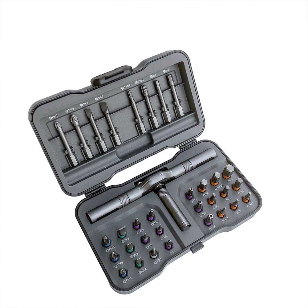 32-in-1 multifunctional screwdriver and wrench set S2 steel