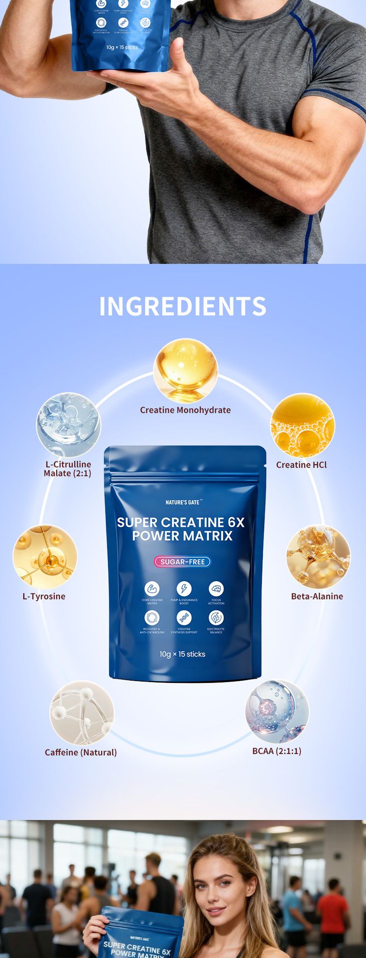 TK Super Creatine 6X Power Matrix Powder