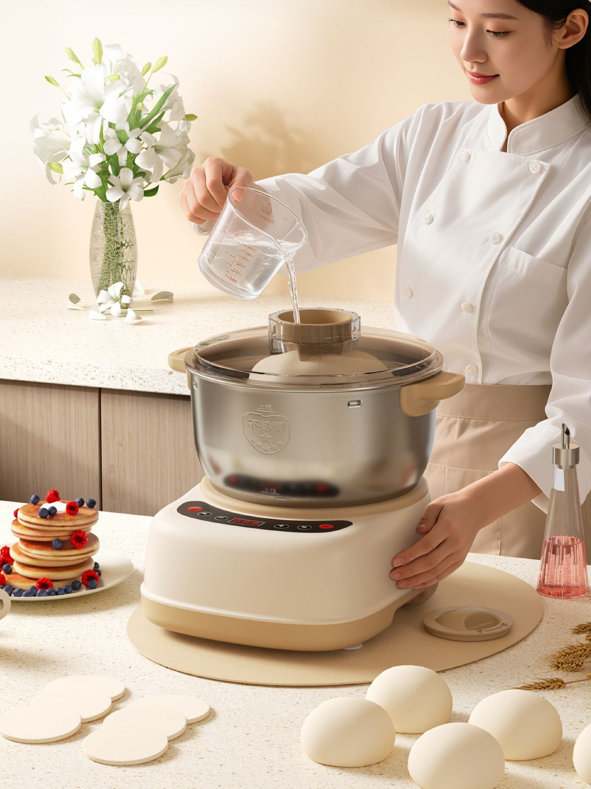Automatic household dough mixer multifunctional