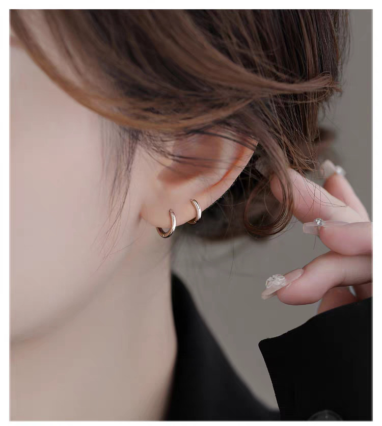 S999 Sterlingsilber minimalistischer Ohrclip