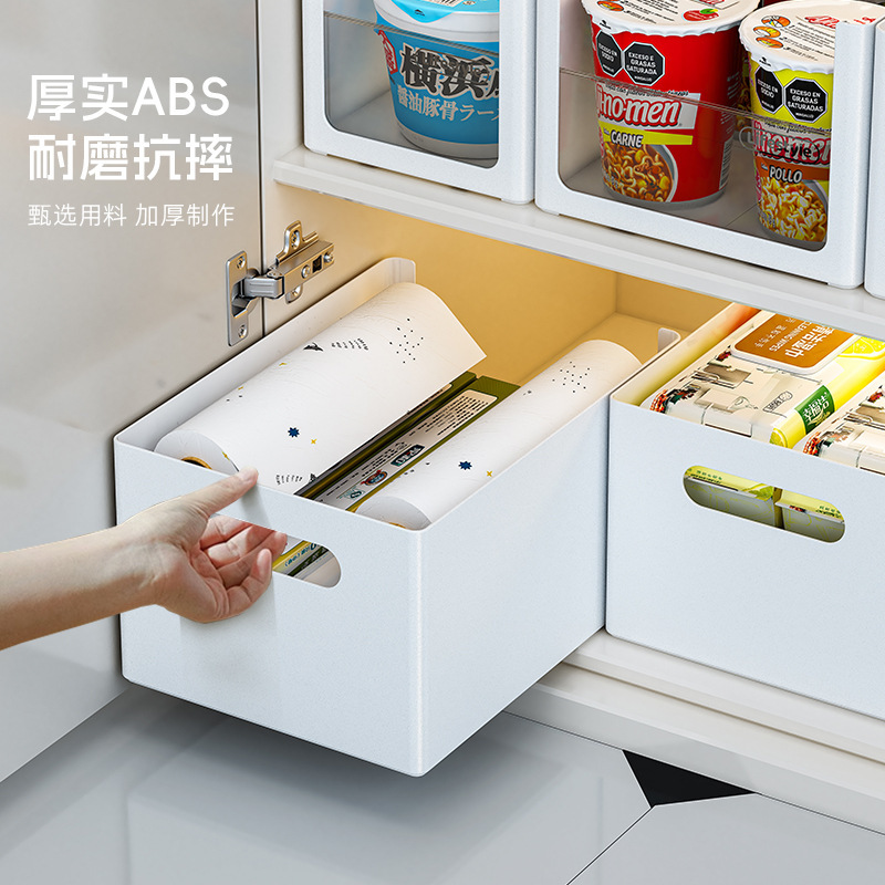 Ins Aufbewahrungsbox Küche Tiefschrank Lagerkiste Haushalt Box Schrank Organizer Box Schreibtisch rechtwinklig Snack Kleinteile Box
