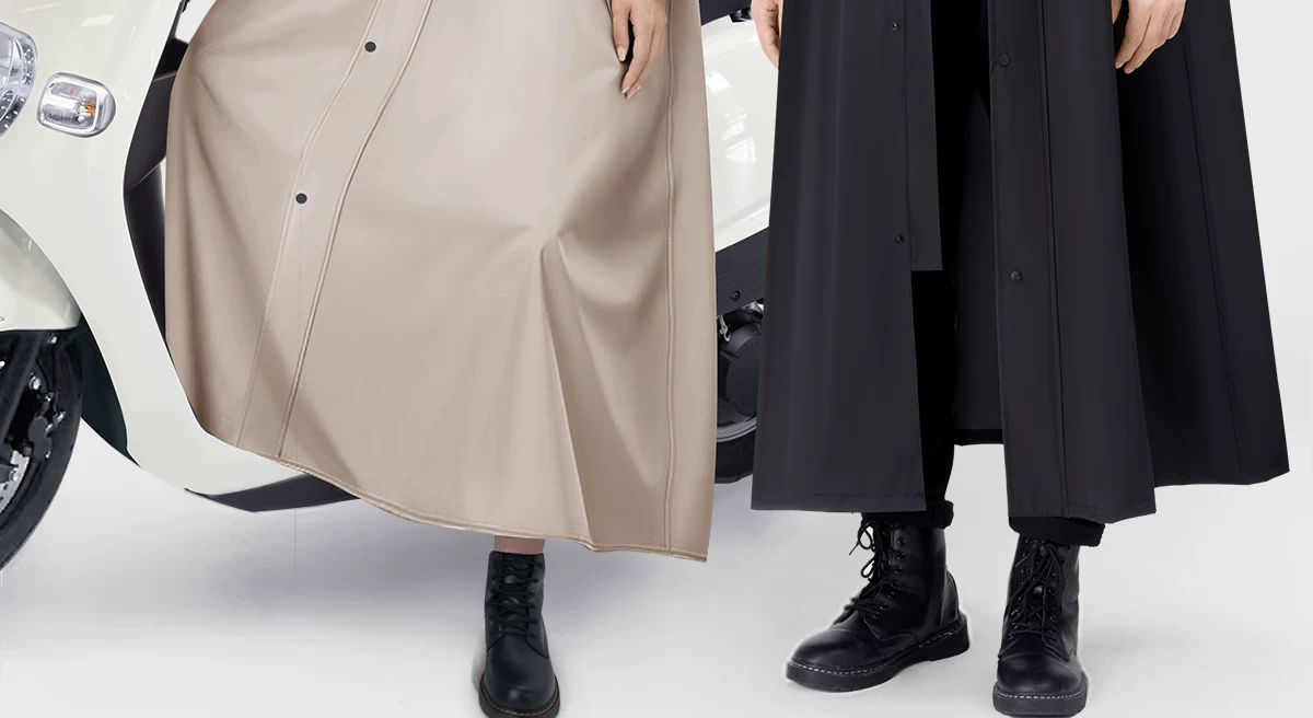Long raincoat, full body protection, waterproof, motorcycle and bike