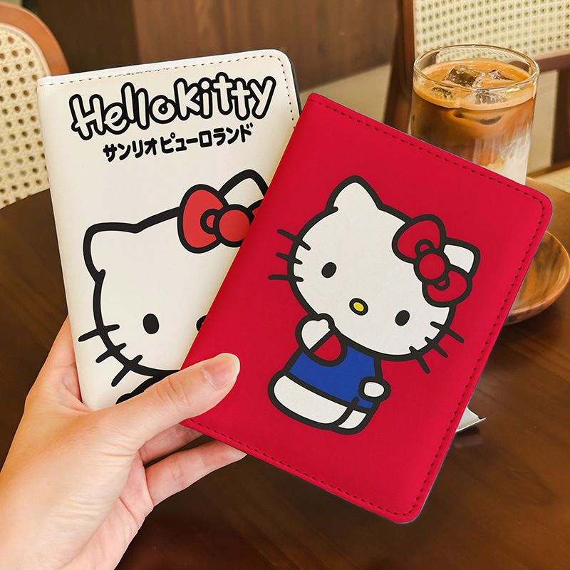 可爱猫可爱猫卡通护照夹证件包保护套多功能卡包出国旅行便携收纳