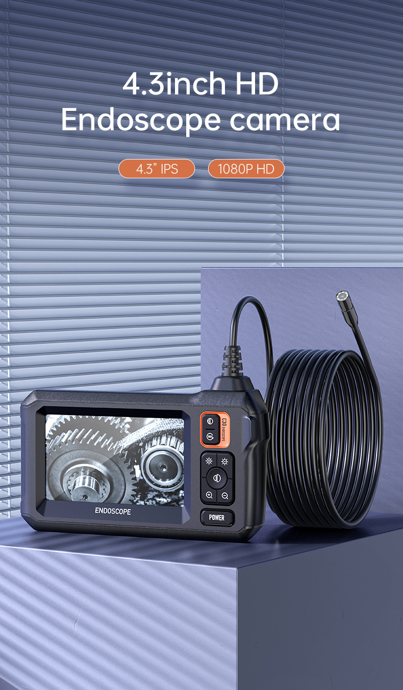 C30 Rohrendoskop HD-Bildschirm 8mm Objektiv tragbar