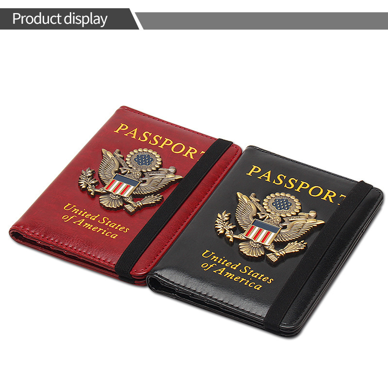 RFID-protected passport holder with multi-card slots
