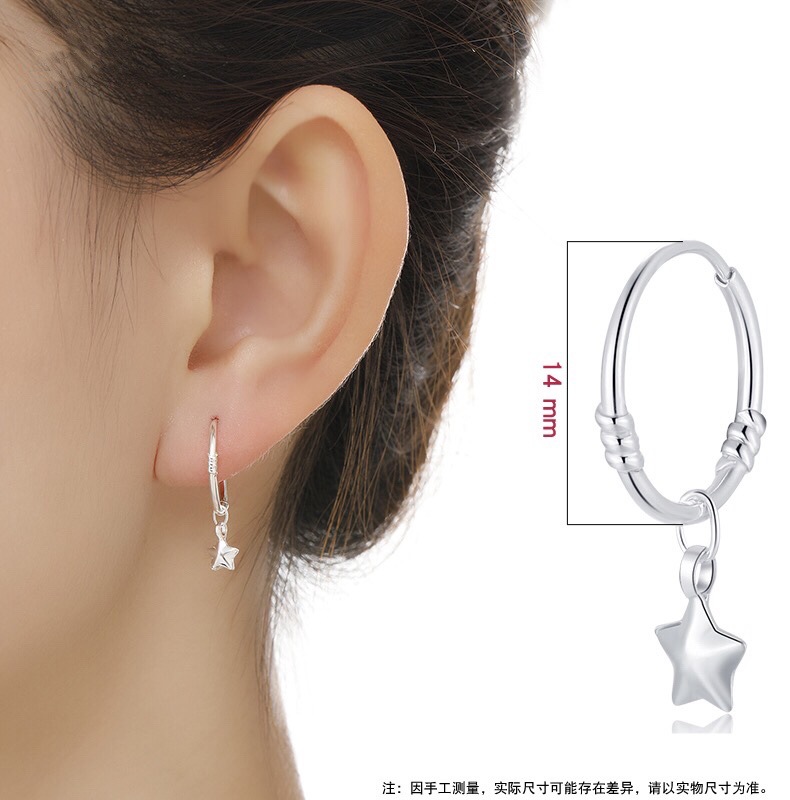 S999-Silber-Zirkonia-Ohrringe, minimalistisches Design