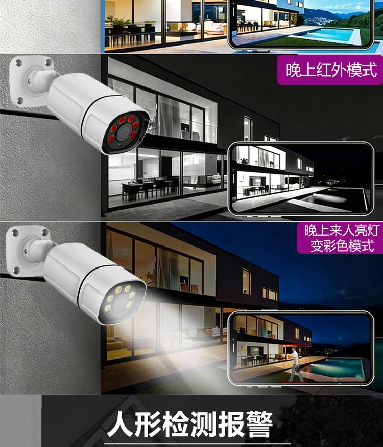 CCTV 8-channel POE surveillance kit AI face detection 4K