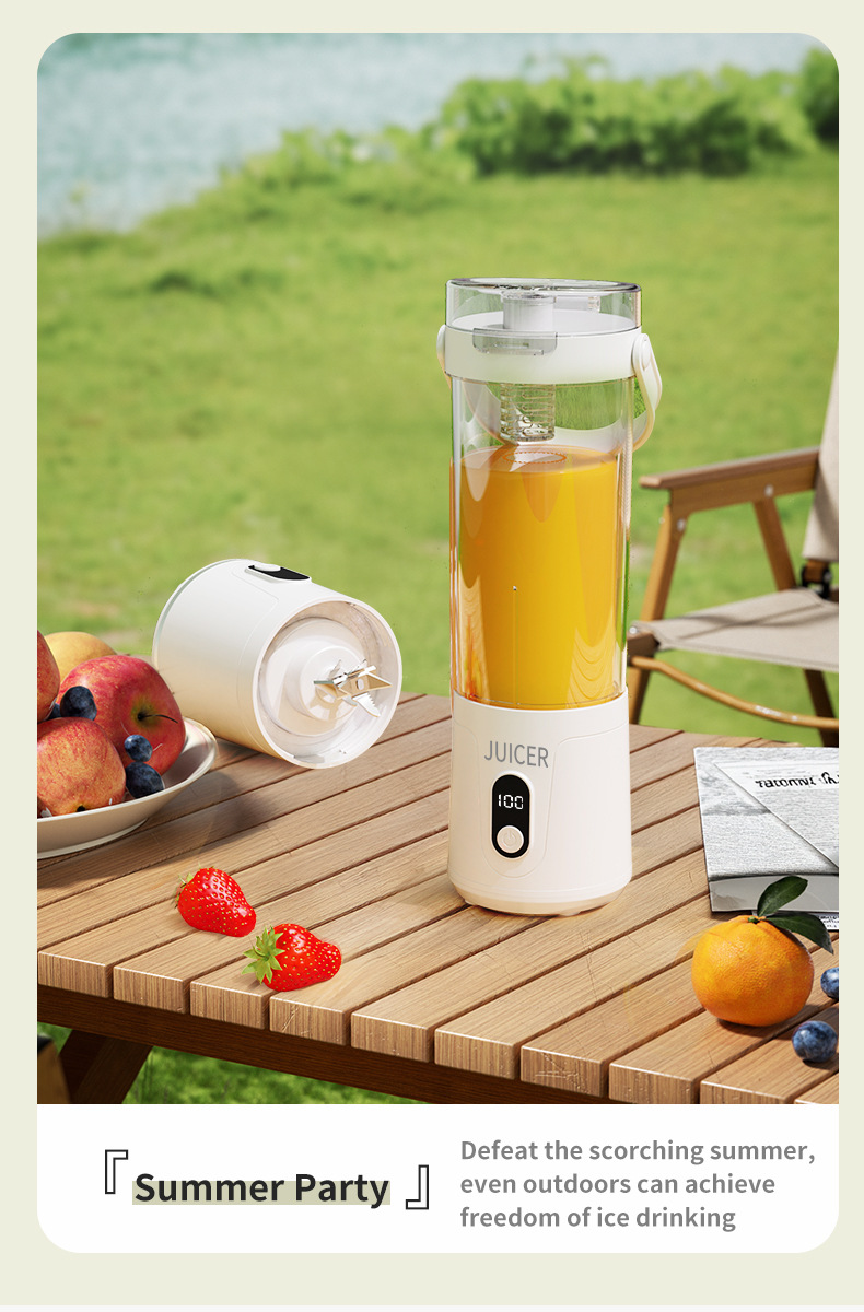 Tragbarer Entsafter, aufladbar, kabellos, Mini-Elektro, frischer Saft