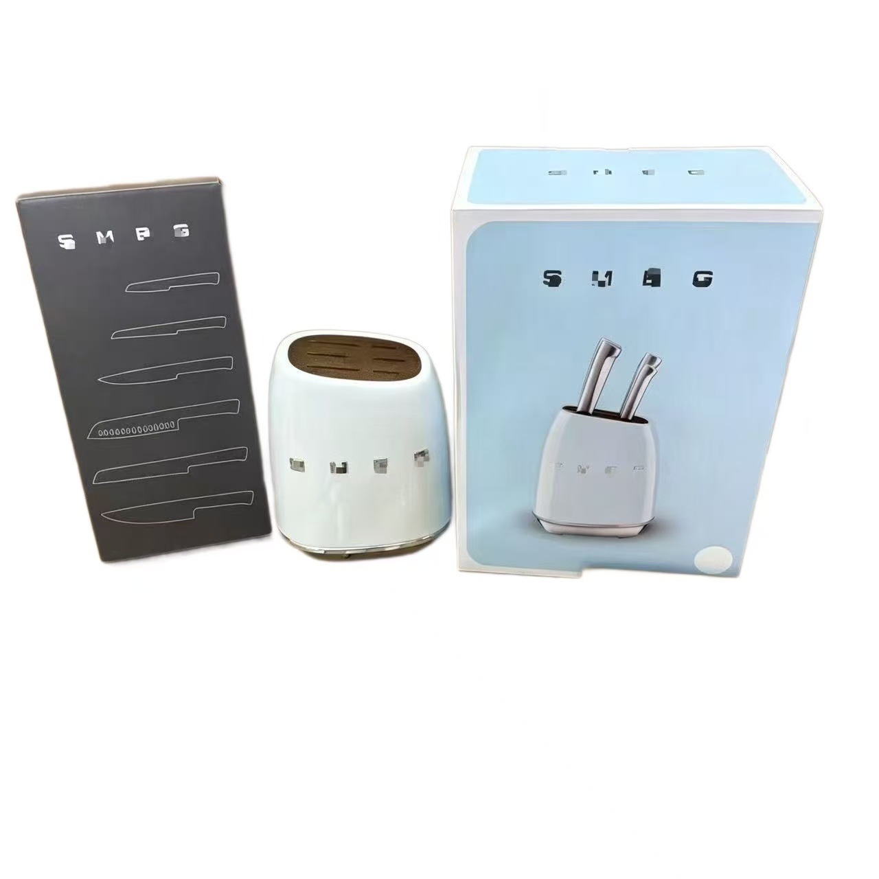 SMEG paslanmaz çelik 7 parçalı bıçak seti, 304 çelik