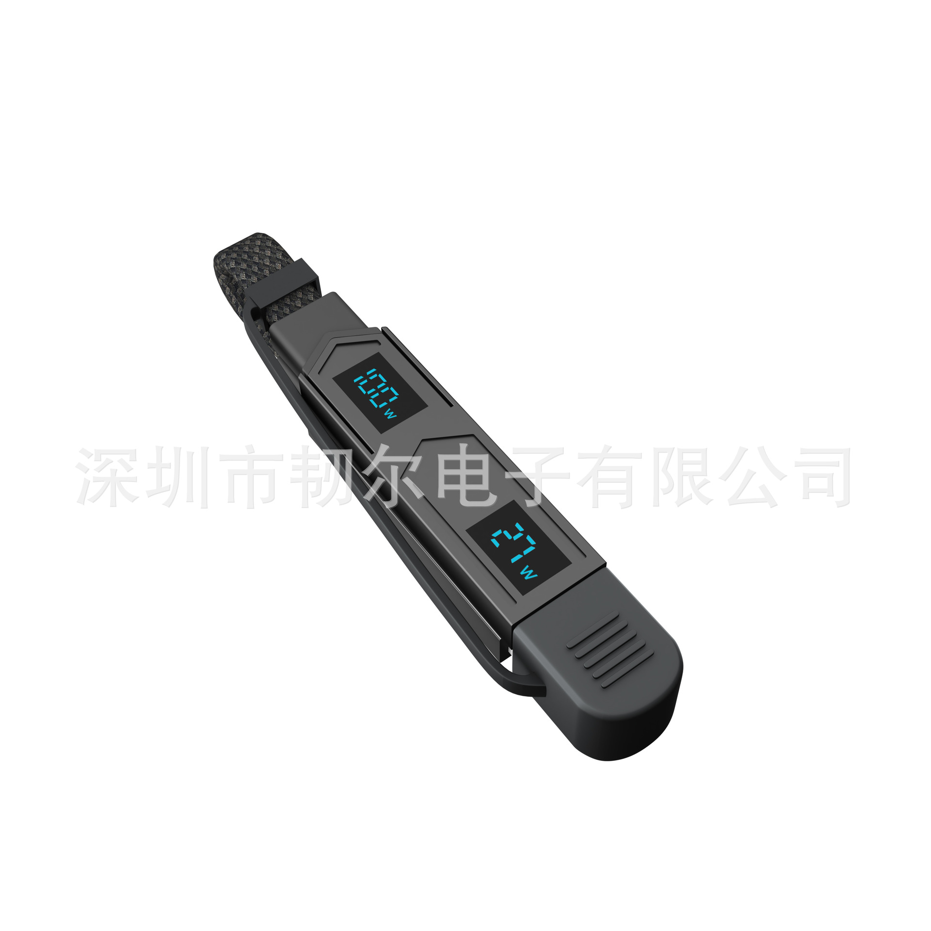 65W 4-in-1-Ladekabel, digitales Display, Zinklegierung