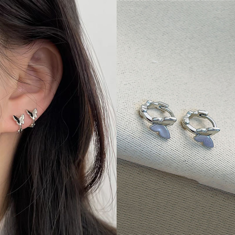 S925 Sterlingsilber Ohrringe für Damen, verblasst nicht