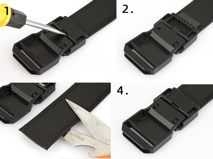 Men's Tactical Belt, Elastic, Sports Casual Style