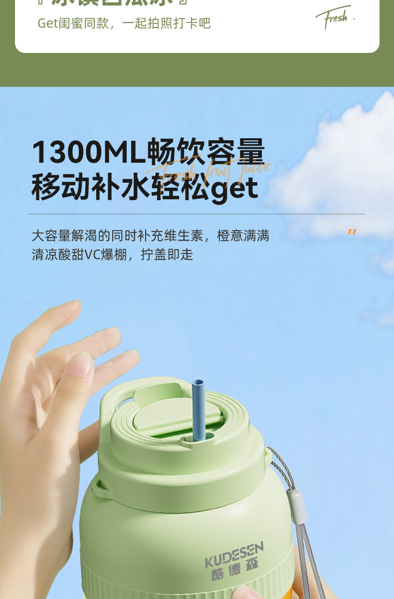 Nanjiren Entsafter, 1300 ml, 32 Messer, Eiscrusher