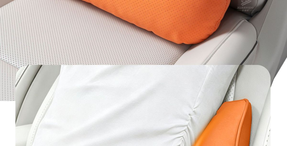 Car Headrest and Lumbar Support Pillow, S-Type, Adjustable