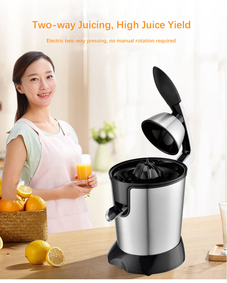 Meyve sıkacağı makinesi, paslanmaz çelik, 110V, limon ve portakal