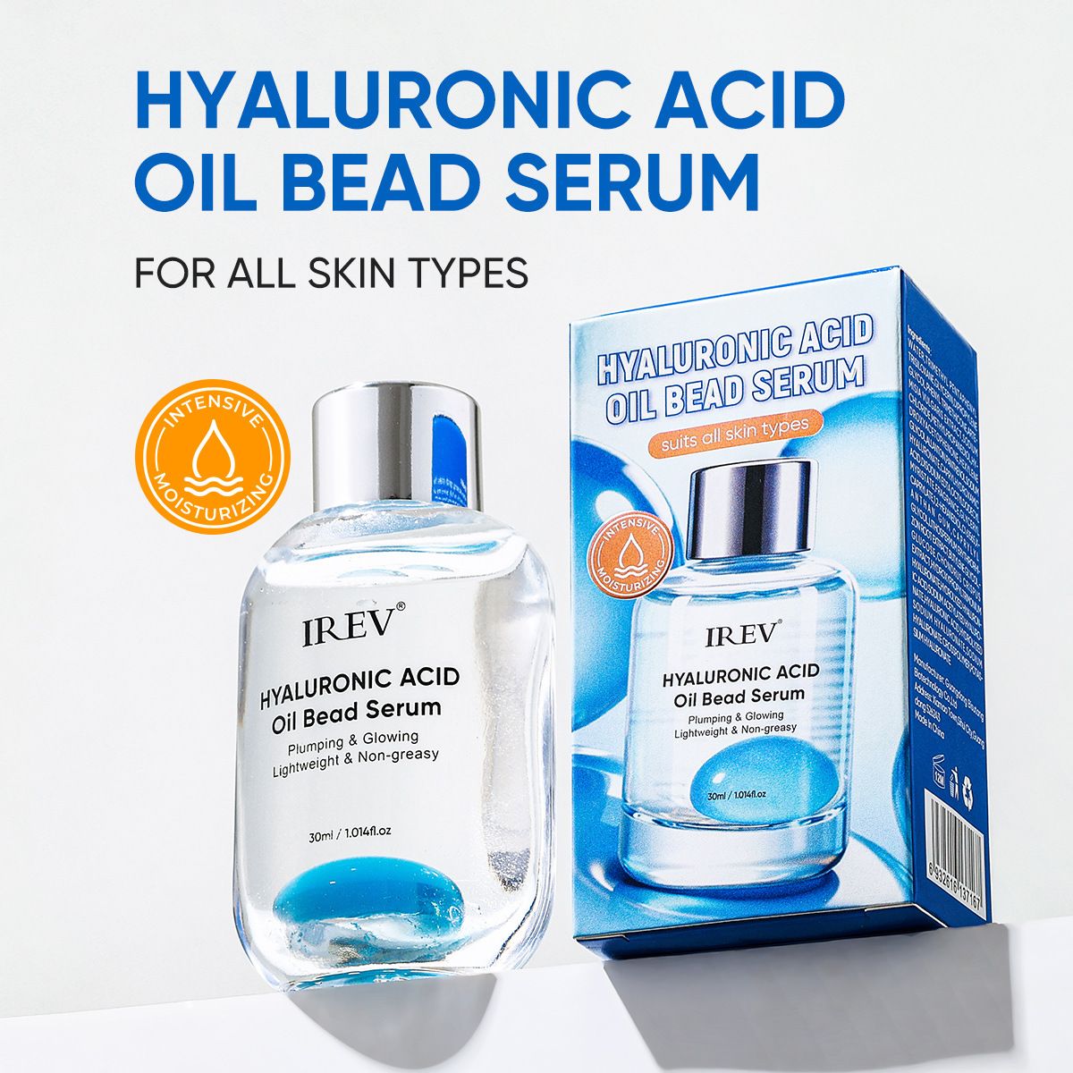 Hyaluronsäure-Öltröpfchen Essenz Reparatur Barriere Verbesserung Raue Haut Feuchtigkeitspflege Glättendes leichtes Serum