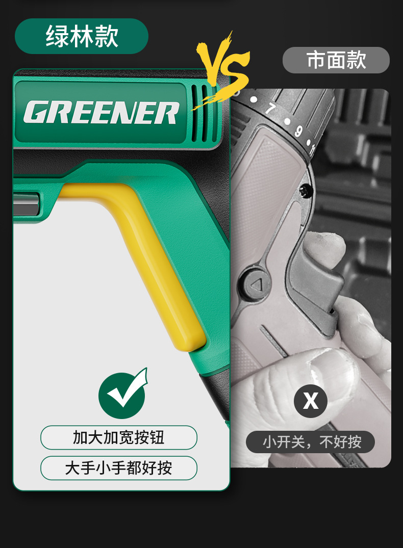 Electric rechargeable screwdriver, cordless mini lithium, multifunctional