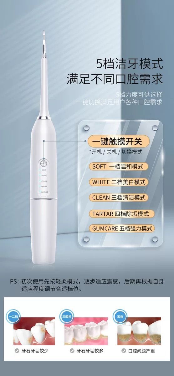 Smart ultrasonic electric toothbrush with magnetic mounting