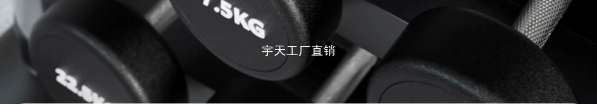 纯钢哑铃套装组合男士健身家用50kg一对包胶哑铃女一体健身房宇天