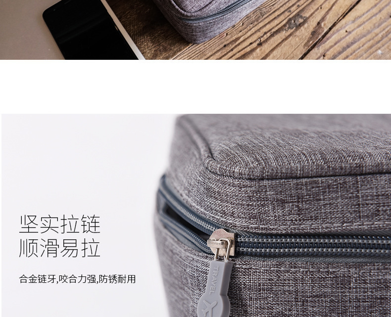 Portable storage organizer bag, large capacity for digital accessories and cables