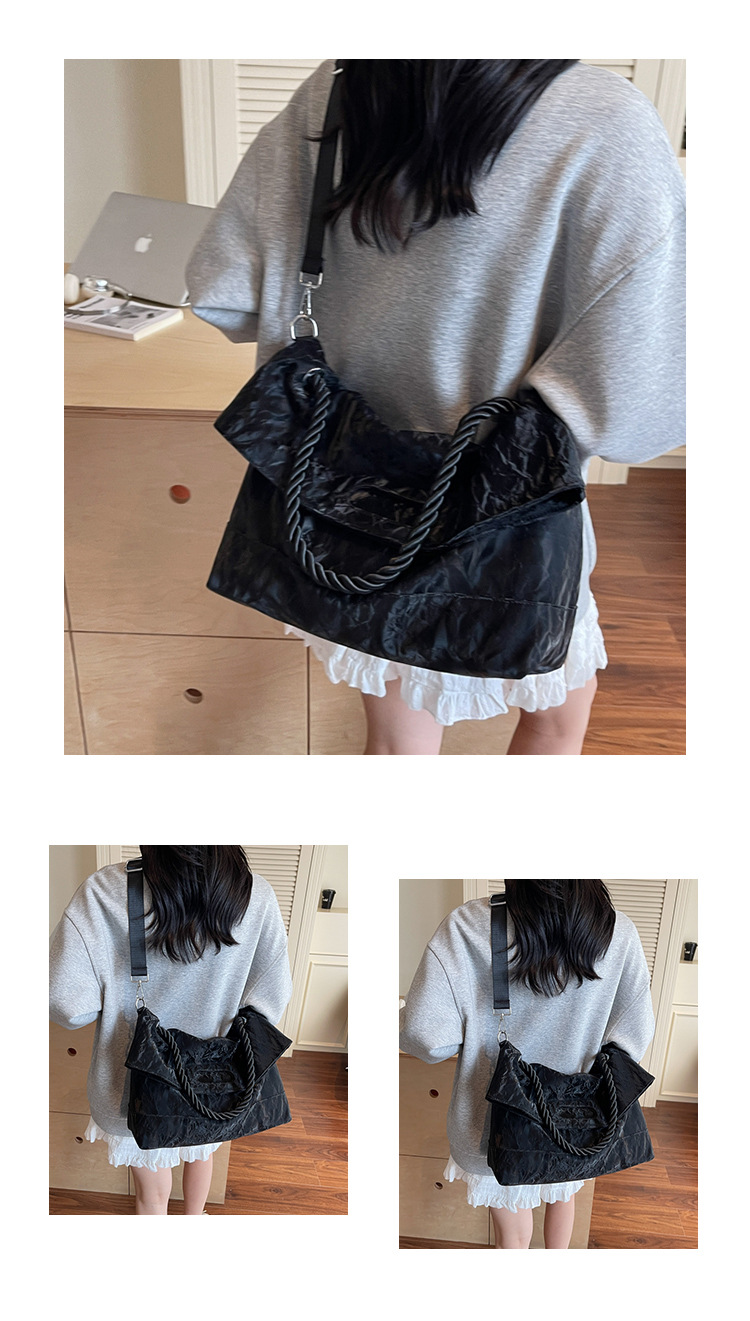 Travel bag, large capacity, single shoulder strap