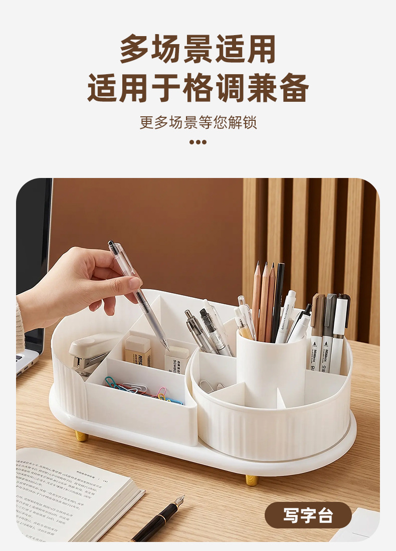 Rotating cosmetic storage organizer