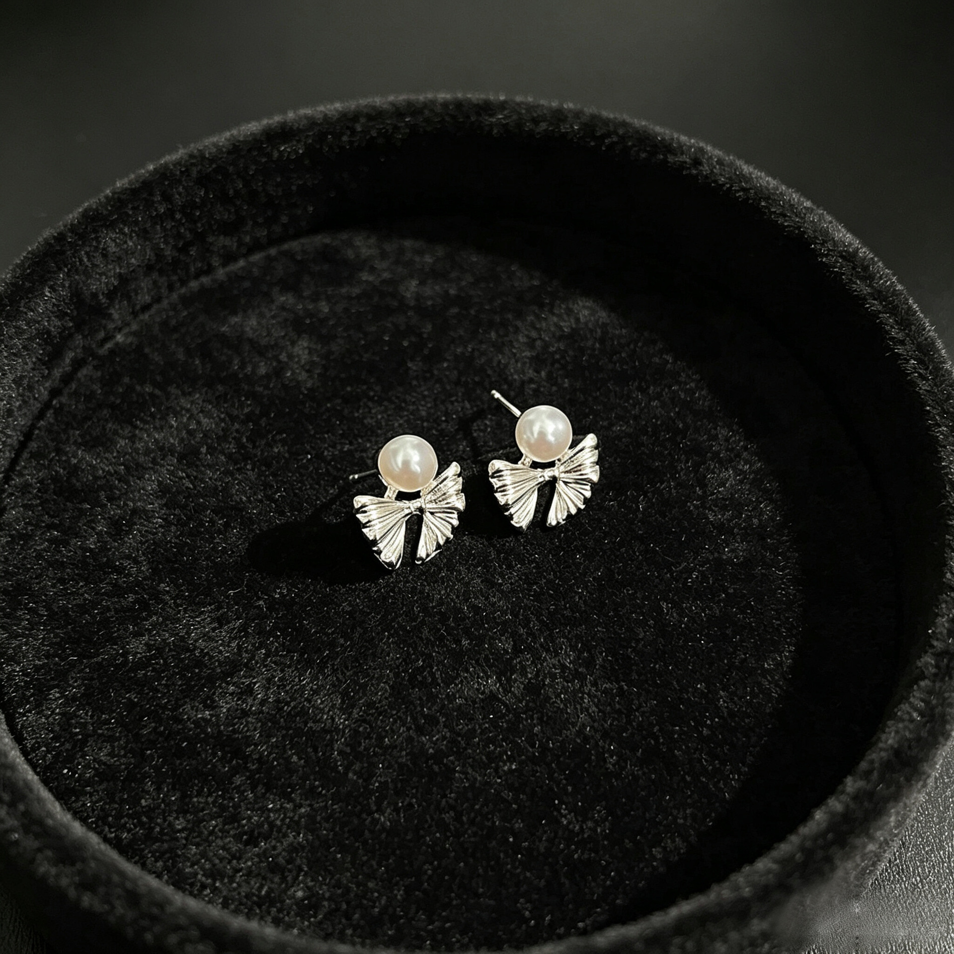 S999 Sterling Silver Zircon Stud Earrings Women