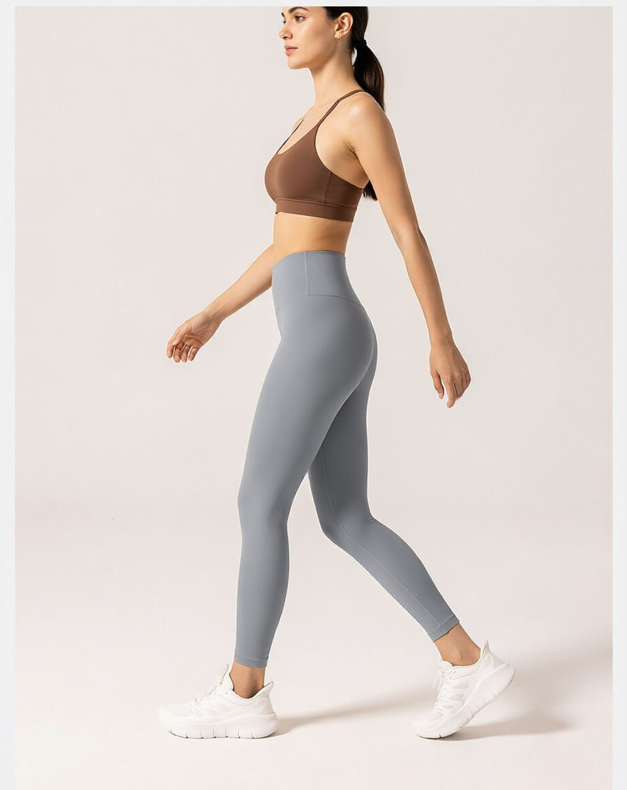 Seamless yoga pants women's high-waist hip-lift UV protection
