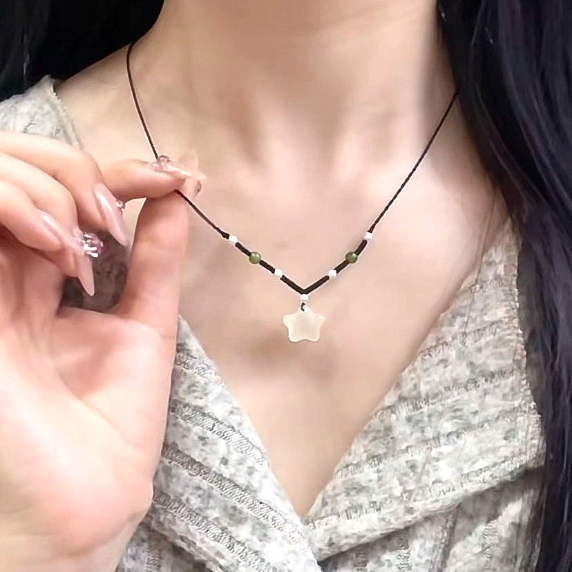 Y2K复古珍珠项链女小众设计感层次叠戴爆款轻奢高级感锁骨链颈圈