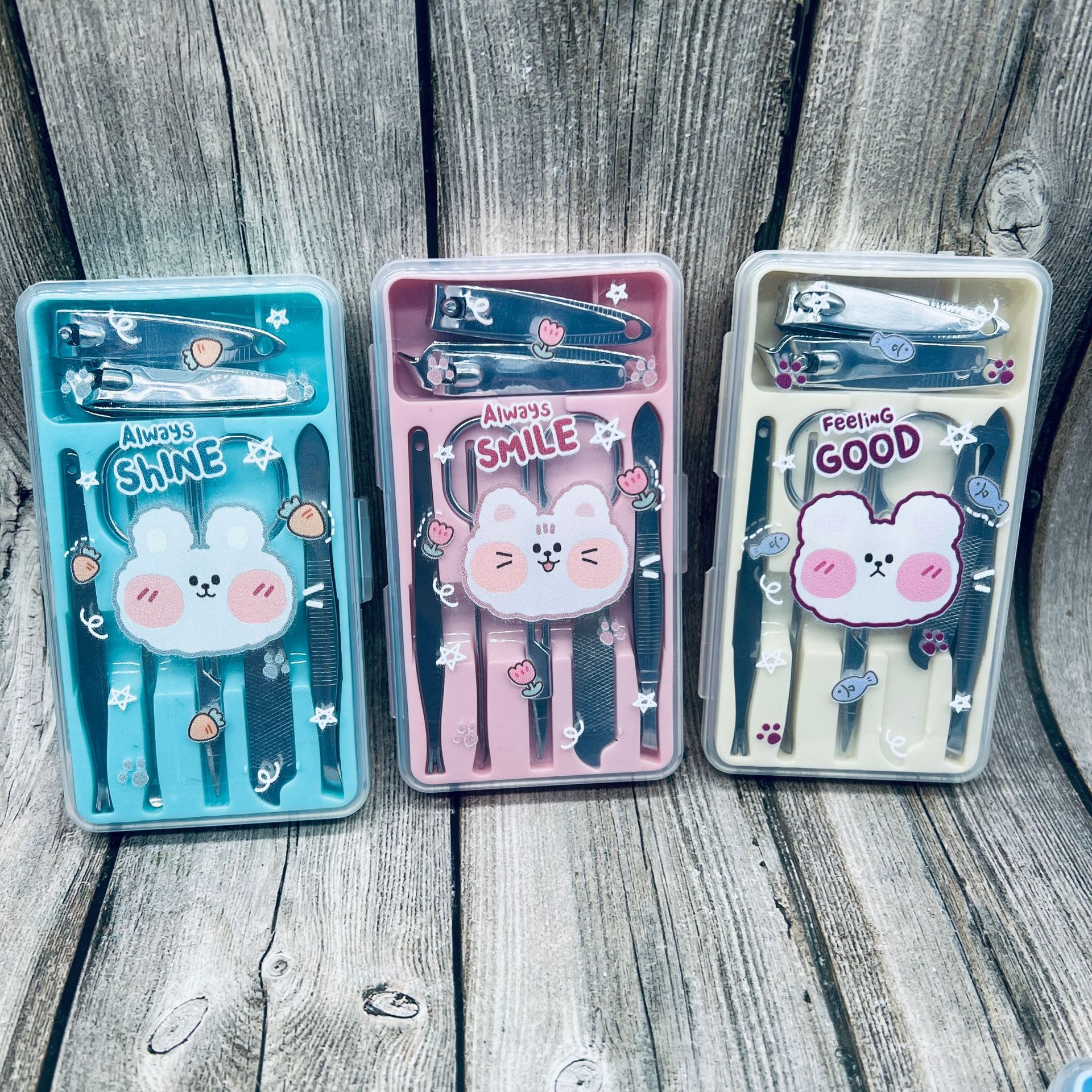 Maniküre-Set, 7-teiliges Schönheitswerkzeug mit Geschenkbox