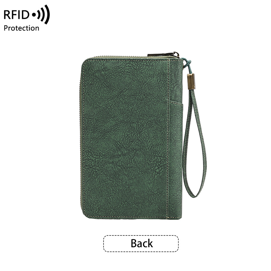 RFID Reisepass-Etui, Reißverschluss, Reisedokumente