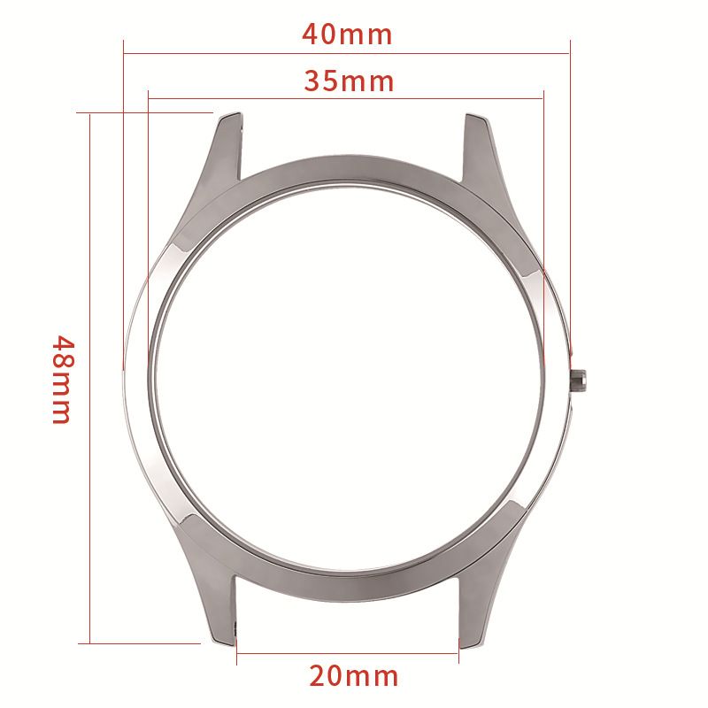 Watch case accessory, 40mm, stainless steel, sapphire crystal