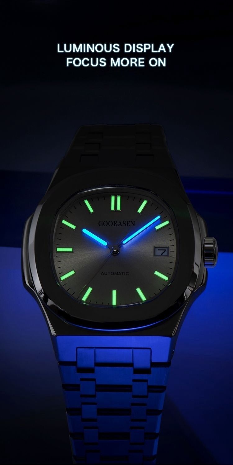 Wasserdichte Herrenuhr mit Nachtlicht