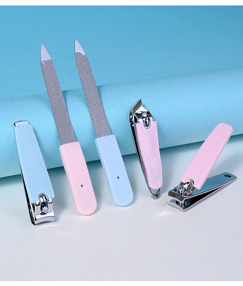 LMLTOP 3-piece stainless steel manicure set with nail scissors and tweezers