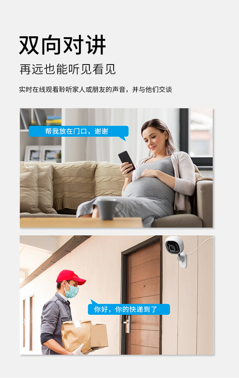 A3 WiFi Security Camera, 1080p, Night Vision