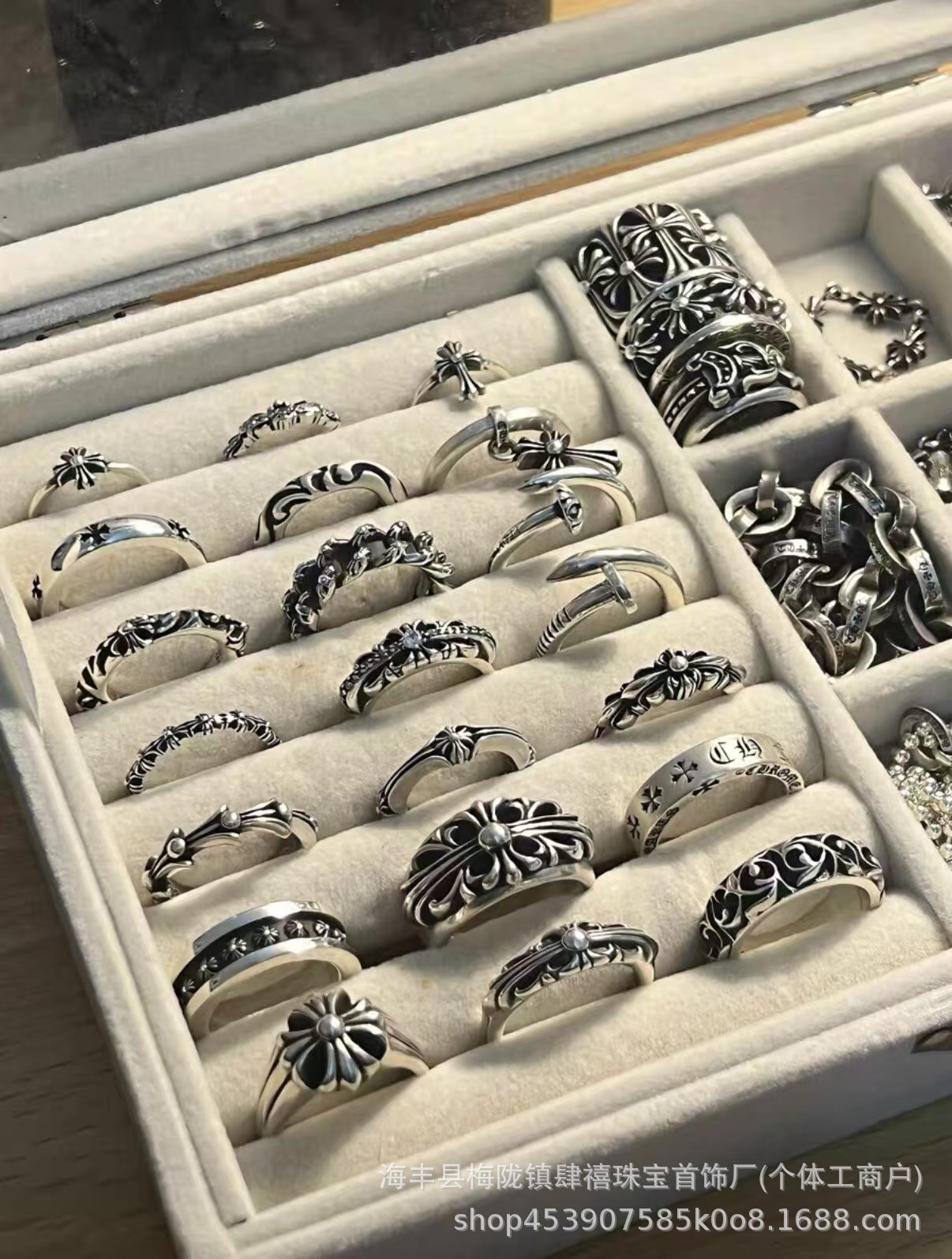 S925 Silver Cross Ring, Classic, Unisex, Vintage Style