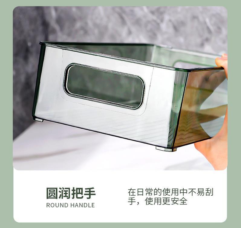 透明亚克力桌面化妆品收纳盒高级PC塑料置物架学生学习用品整理架