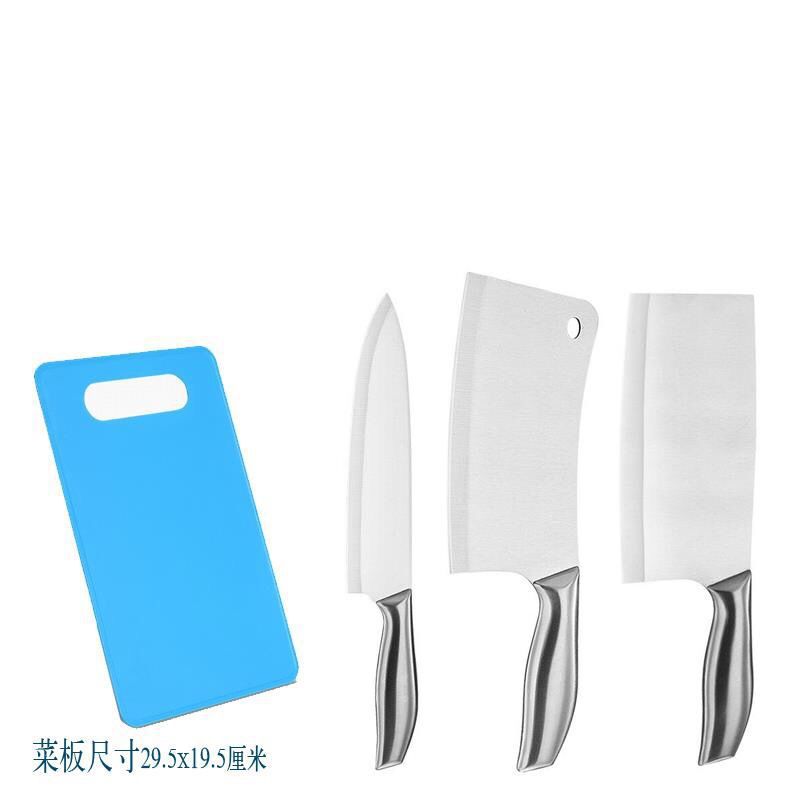 Kitchen knife set 4-piece stainless steel chef and utility knives