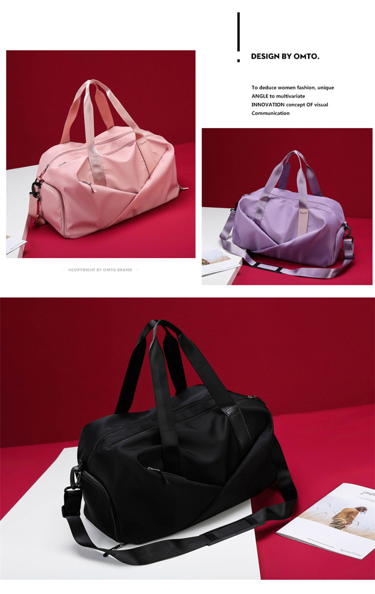 Women's sports fitness bag, dry wet separation