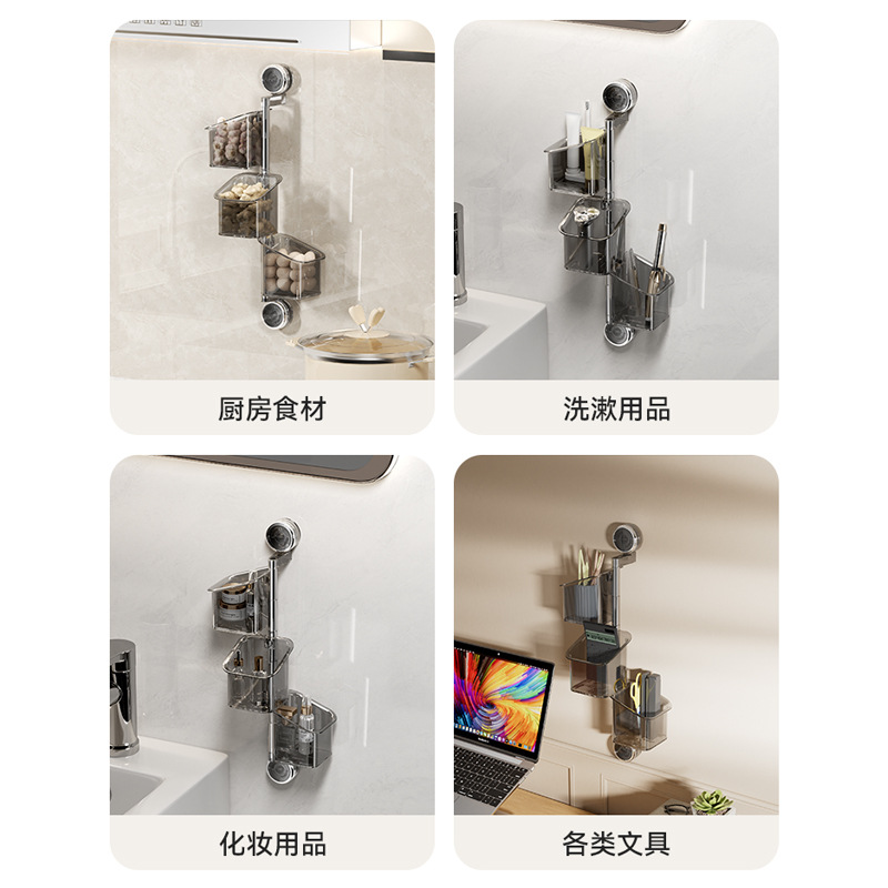 Kitchen storage box suction cup onion ginger garlic