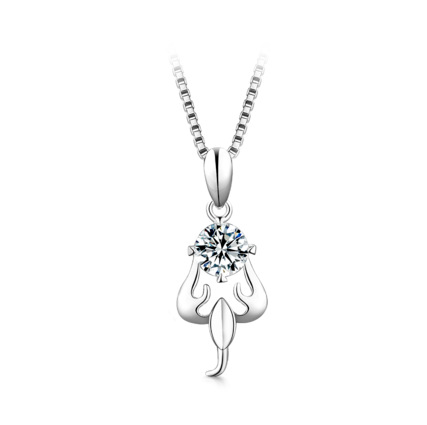 Burç Kolye, 925 Gümüş, 1 Karat Moissanite