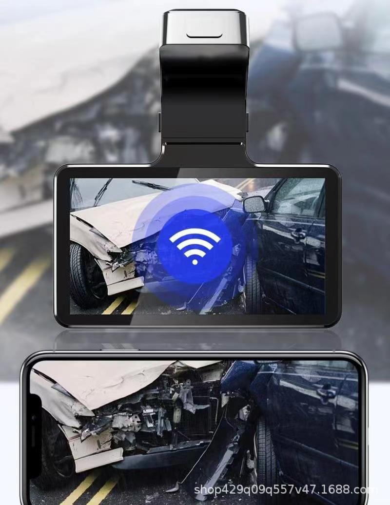 Dashcam mit WiFi Vorder- und Rückkaamera, Nachtsicht, 360°