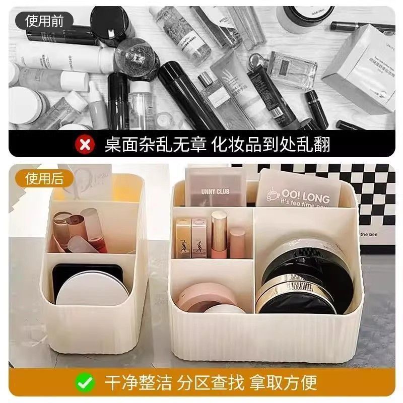 Kosmetik-Aufbewahrungsbox für Schminktisch mit Fächern, großes Fassungsvermögen