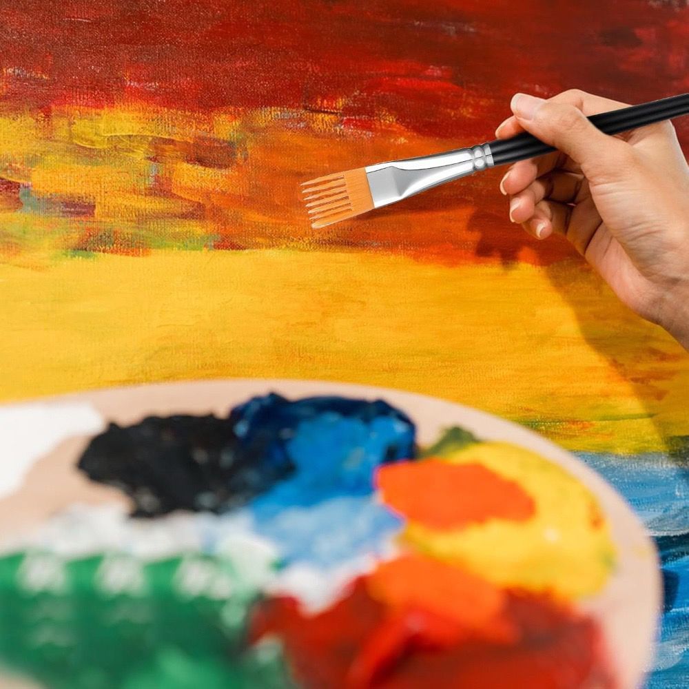 Ressam fırçası seti, su rengi, yağlı boya, akrilik, çeşitli boylar
