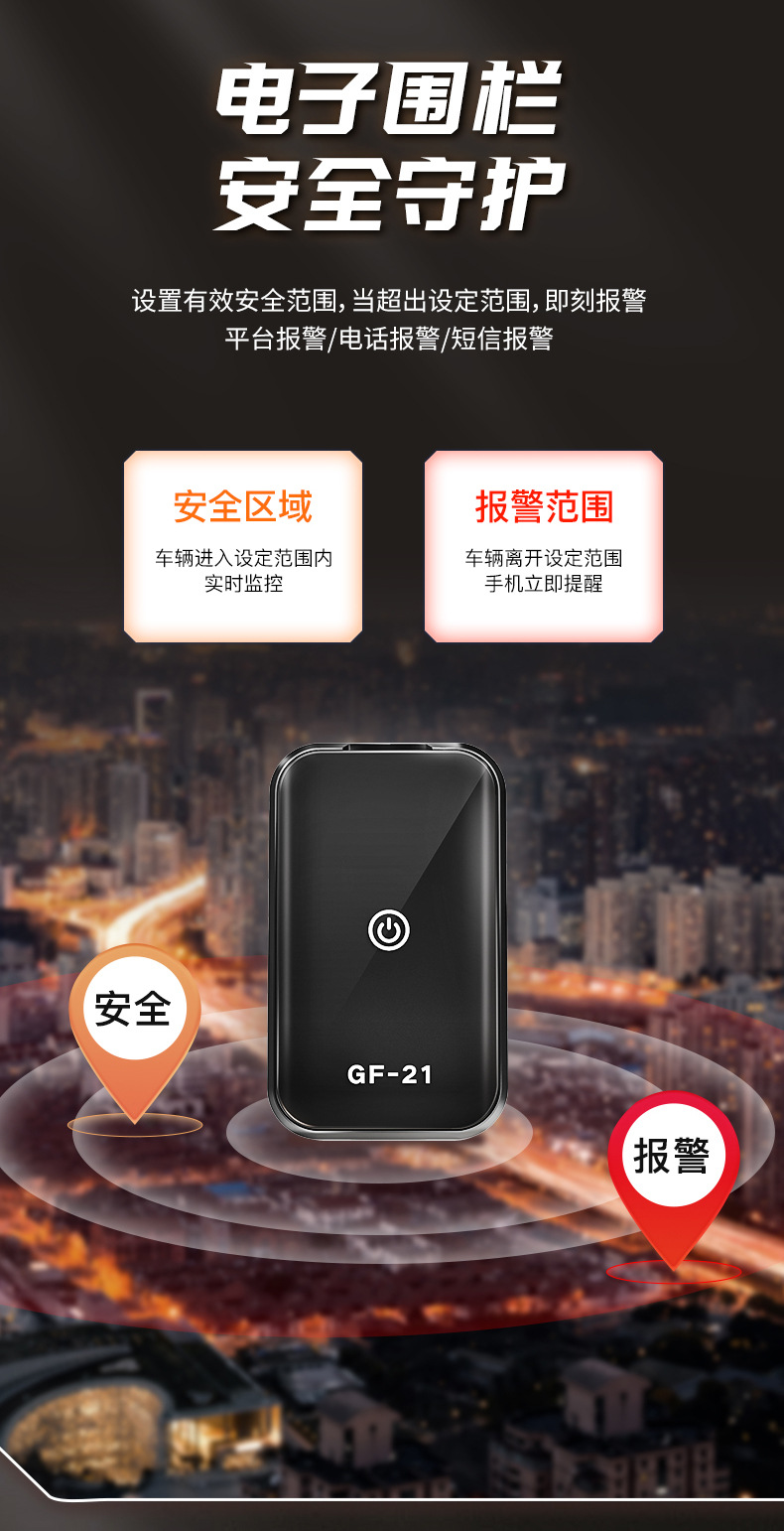 GF21 Wireless GPS Tracker for Pets and Cargo