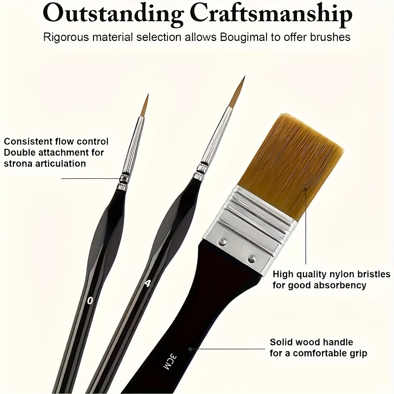 Oil Painting Brush Set 32-Piece Nylon Wooden Handle