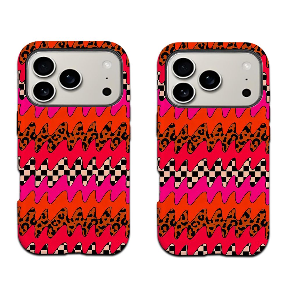 iPhone 17 Pro case, leopard print, punk style, 2-in-1, magnetic