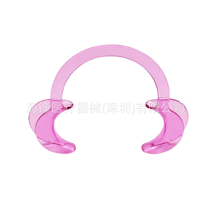 Dental mouth opener, C-shaped, disposable